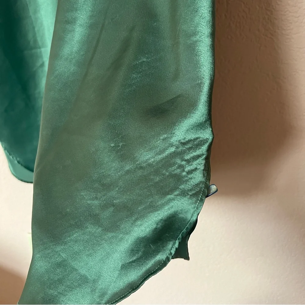 Vintage 90s sexy green lingerie nightgown slip dress - Picture 8 of 12